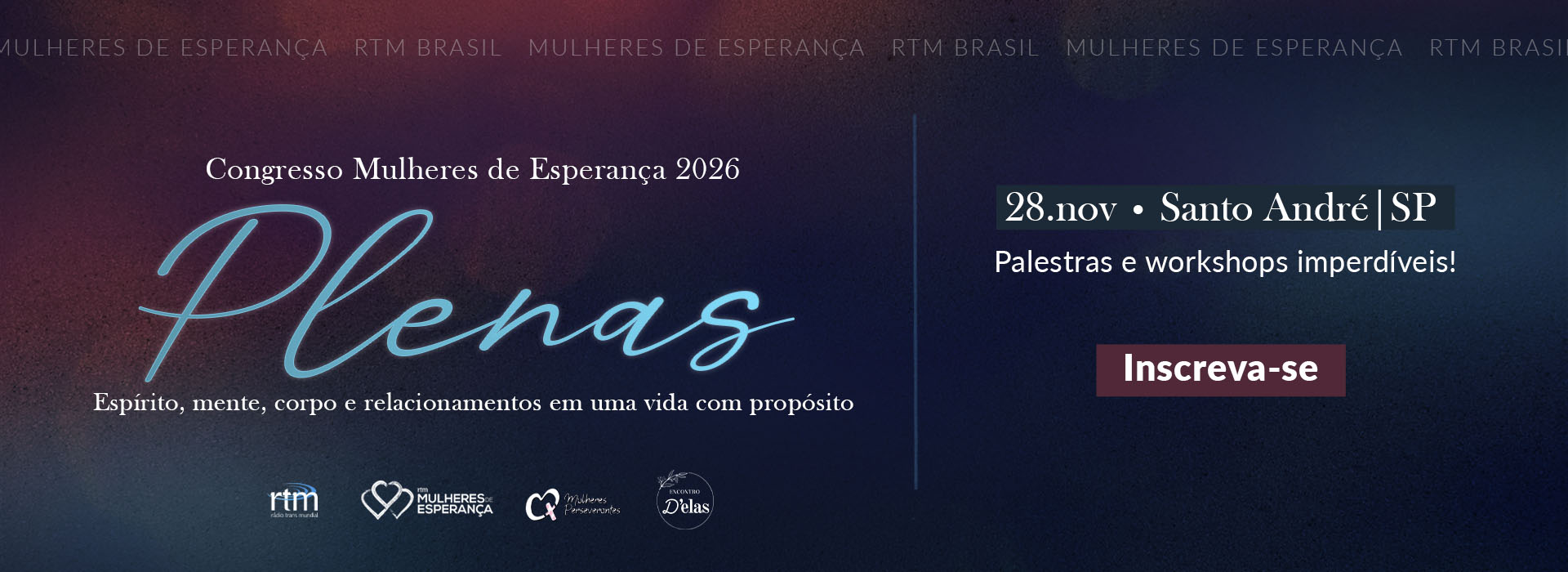 Faça a sua inscrição!