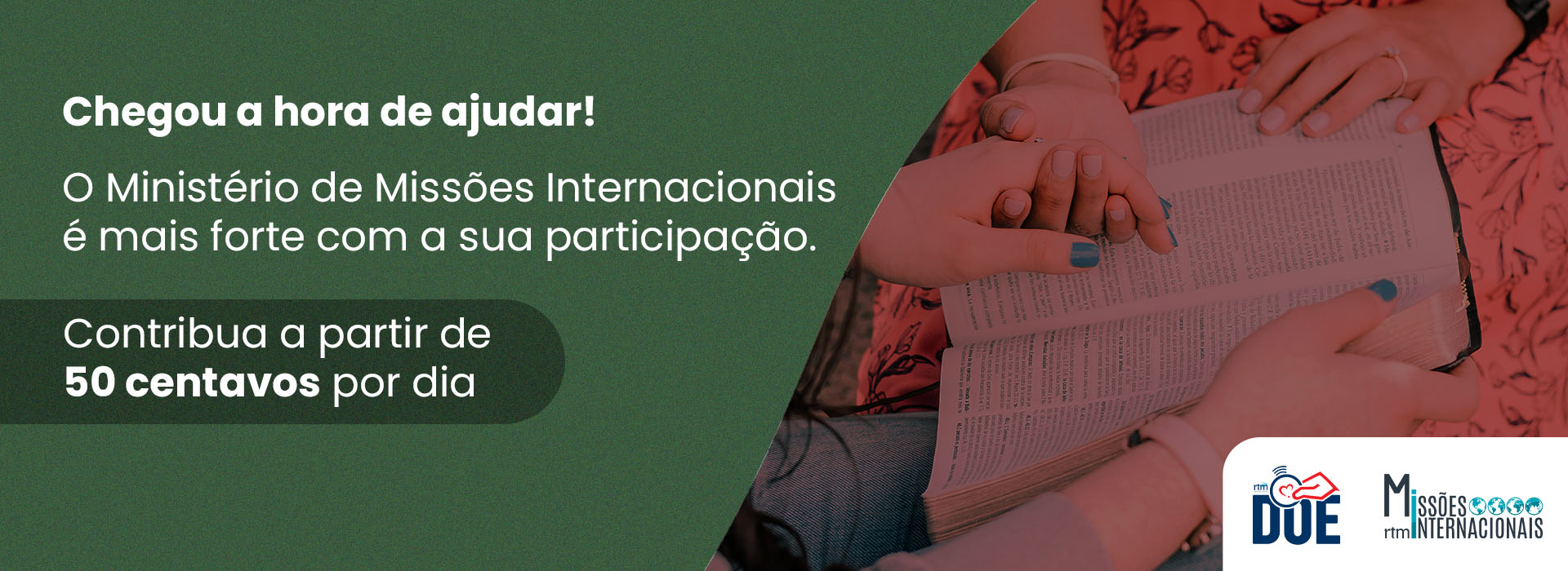 Julho é o Mês de Missões Internacionais na RTM
