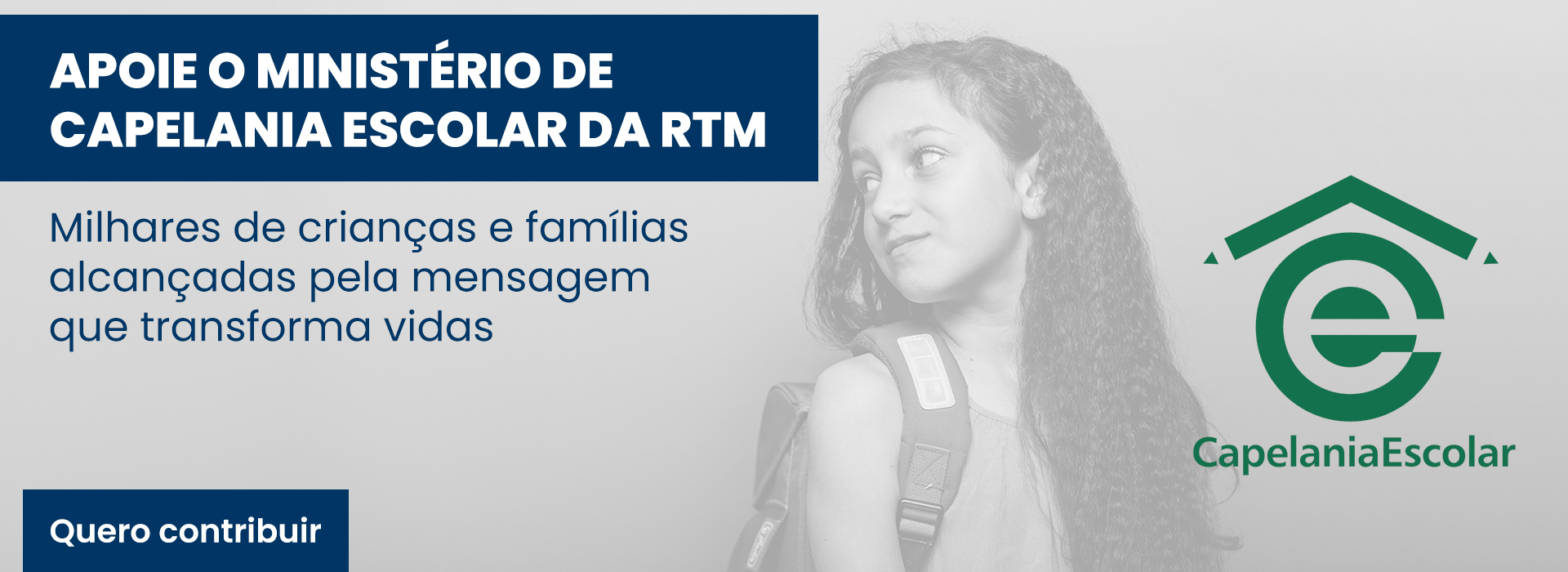 A Capelania Esscolar da RTM é a sua conexão com milhares de famílias brasileiras