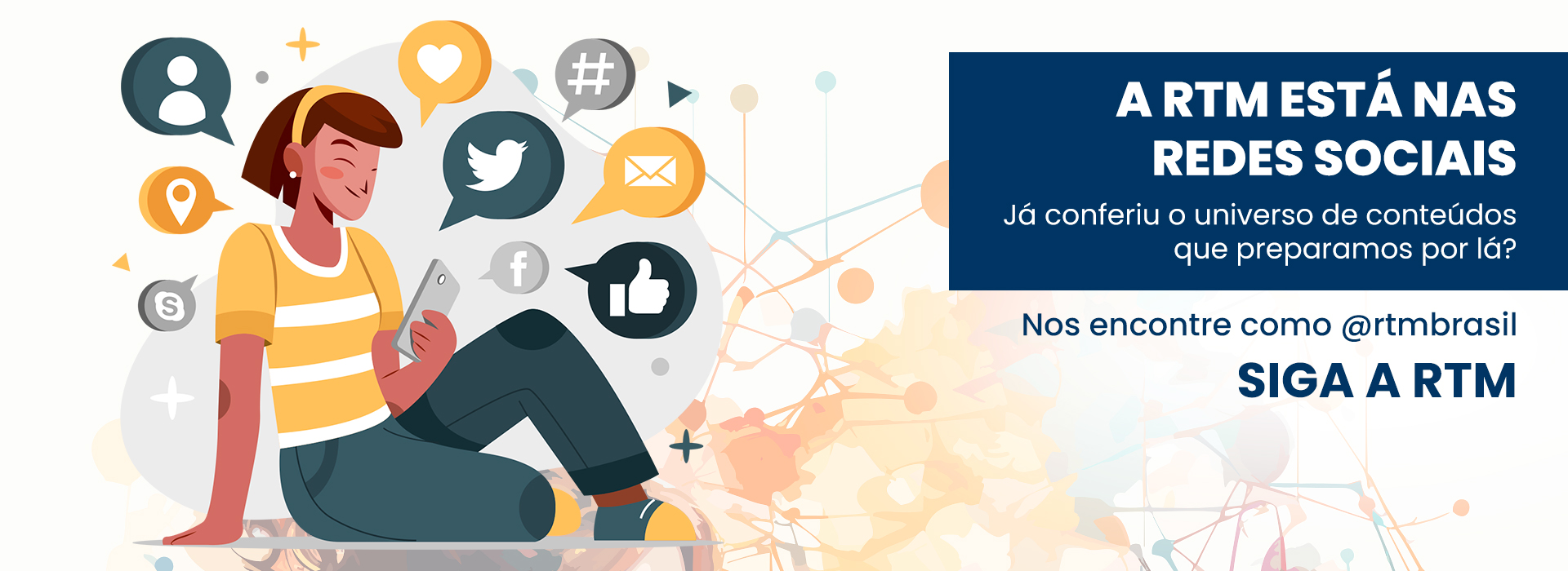 Acesse, siga e acompanhe.