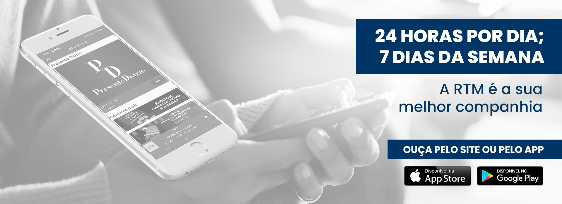Ouça e acompanhe a RTM em todo o tempo