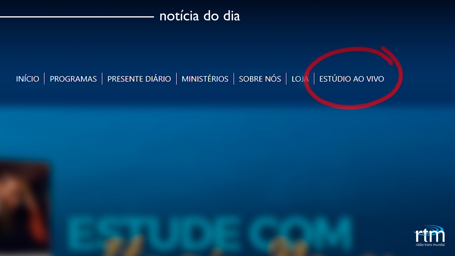 Saiba como assistir a RTM em vídeo pelo site - Notícias RTM - RTM Brasil