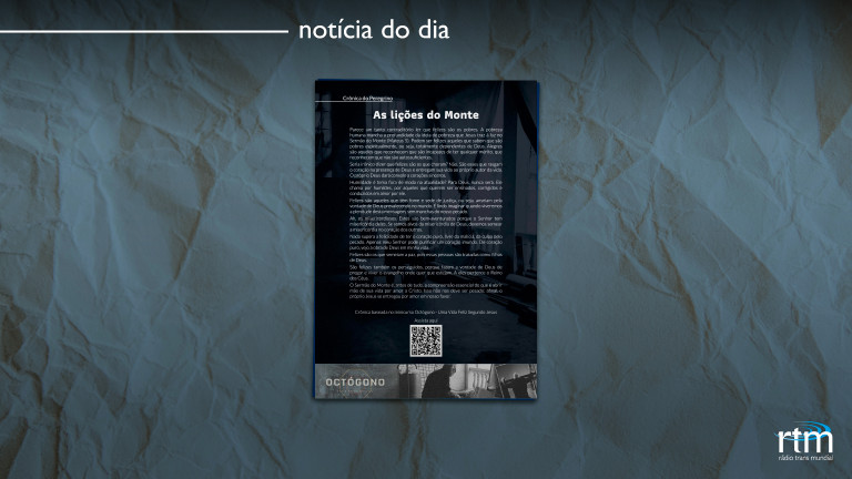 Crônica do Peregrino: As lições do Monte